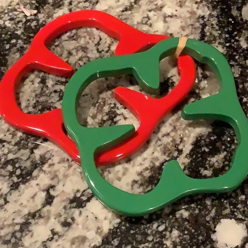 Crate & Barrel Pepper Trivets, Set of 2, NWT